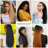 Wholesale long and deep curly ponytail 26.30 inches elastic band synthetic ponytail Item Picture